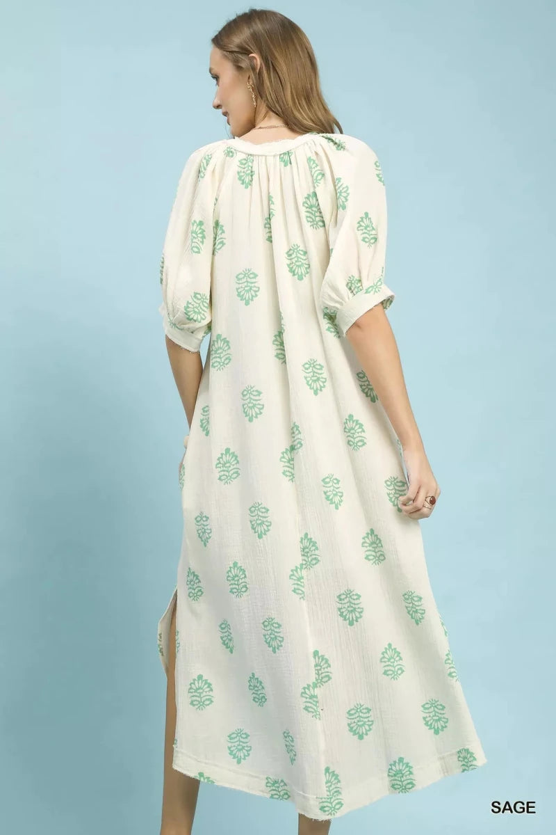 Wanderer Cotton Pocket Midi - Brick + Boho