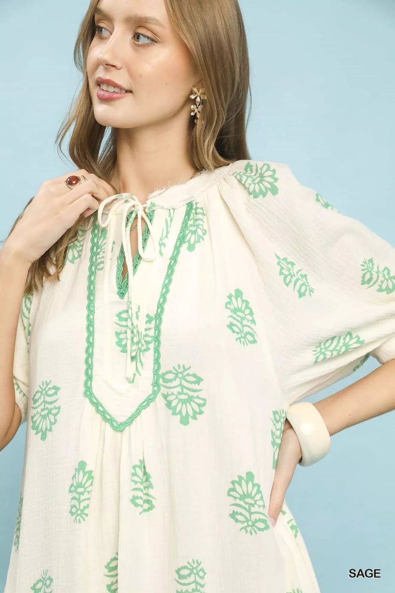 Wanderer Cotton Pocket Midi - Brick + Boho