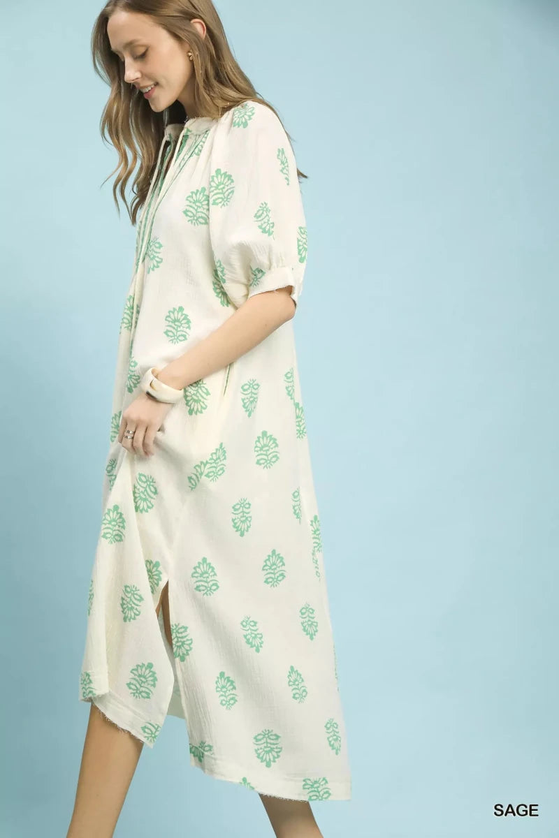 Wanderer Cotton Pocket Midi - Brick + Boho