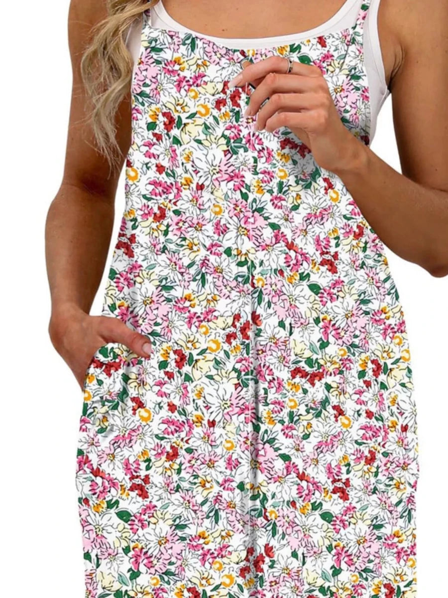Wandering Blooms Wide - Leg Jumpsuit - Brick + Boho
