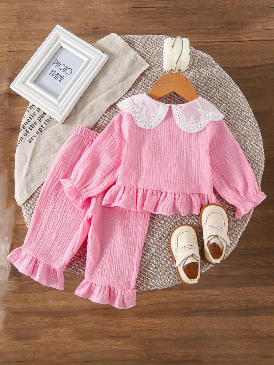 Wanderlust Ruffled Bow Set - Brick + Boho