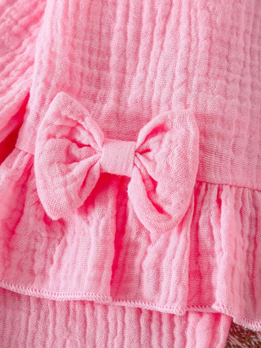 Wanderlust Ruffled Bow Set - Brick + Boho
