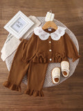Wanderlust Ruffled Bow Set - Brick + Boho
