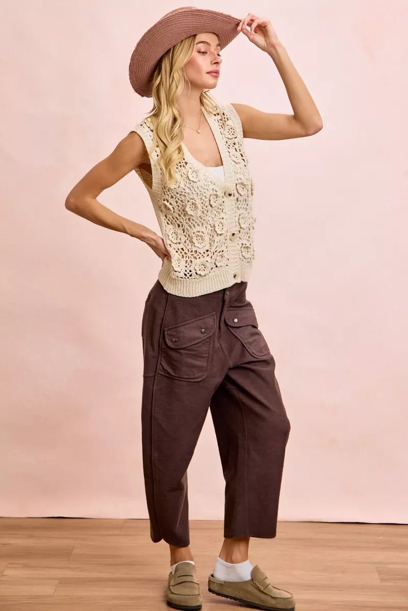 Washed Terry Lounge Pants - Brick + Boho