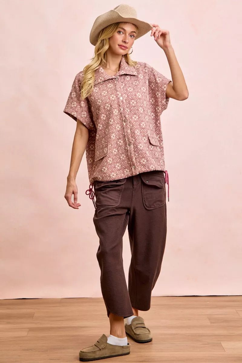 Washed Terry Lounge Pants - Brick + Boho