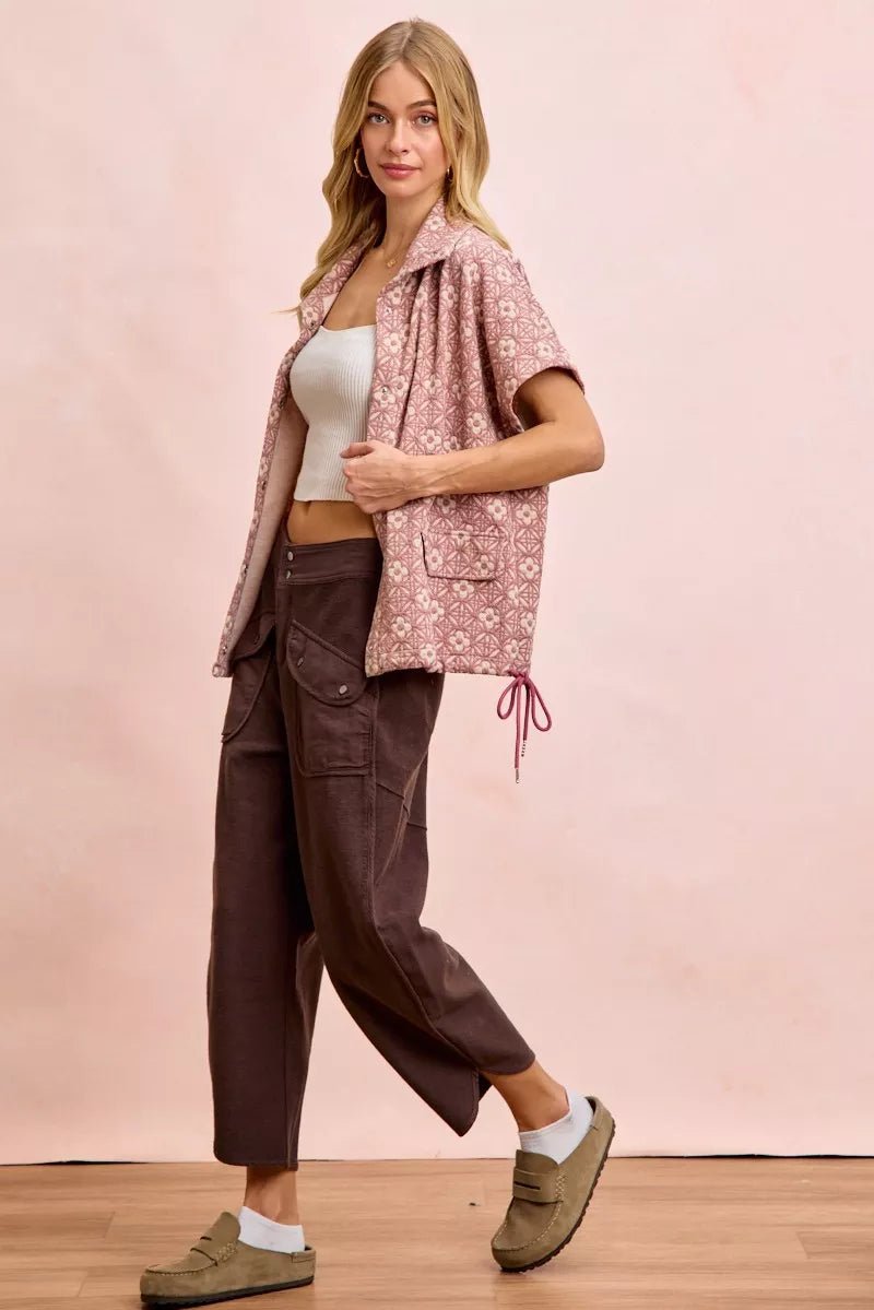 Washed Terry Lounge Pants - Brick + Boho