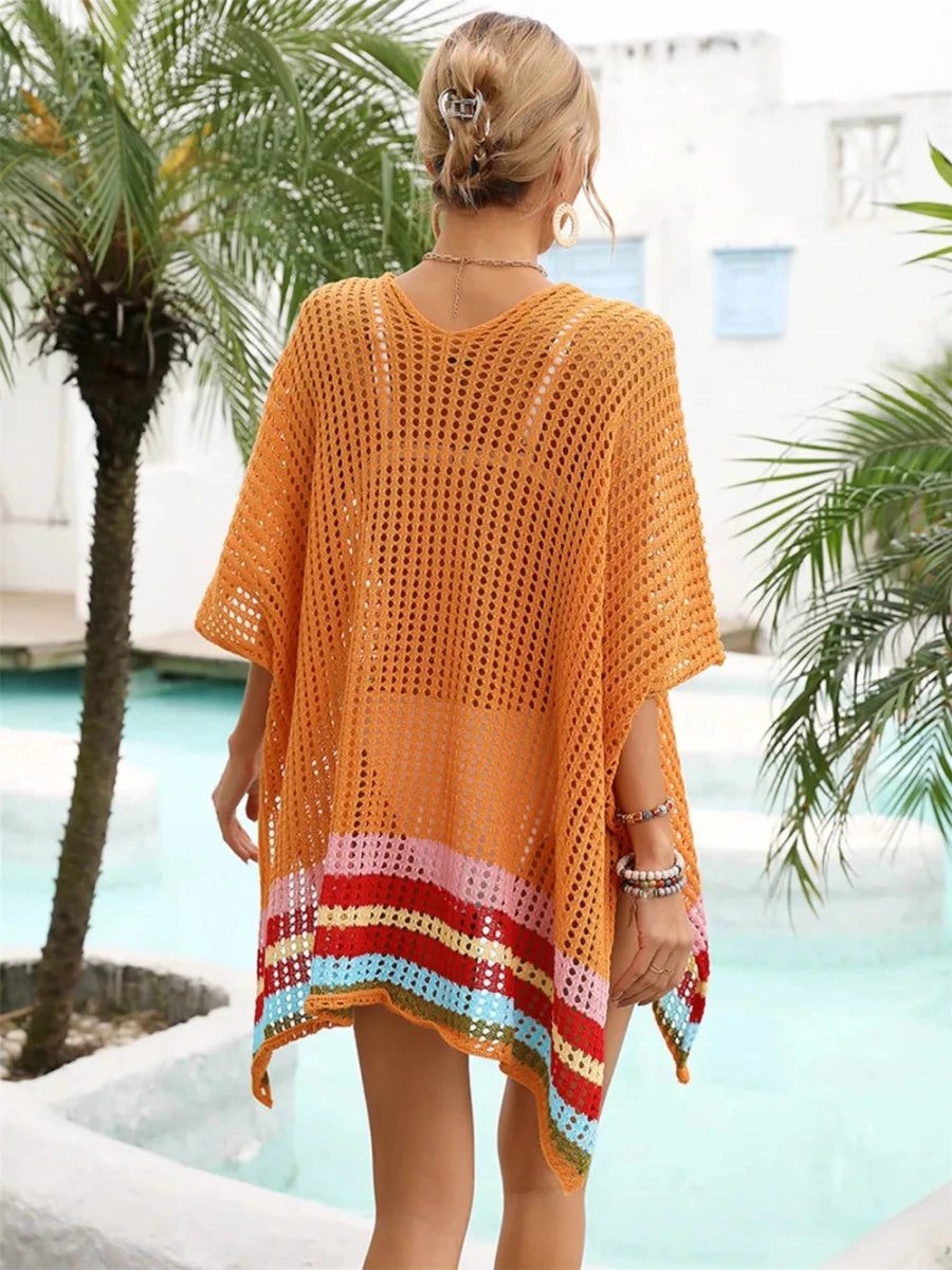 Weathered Mesh Tunic - Brick + Boho