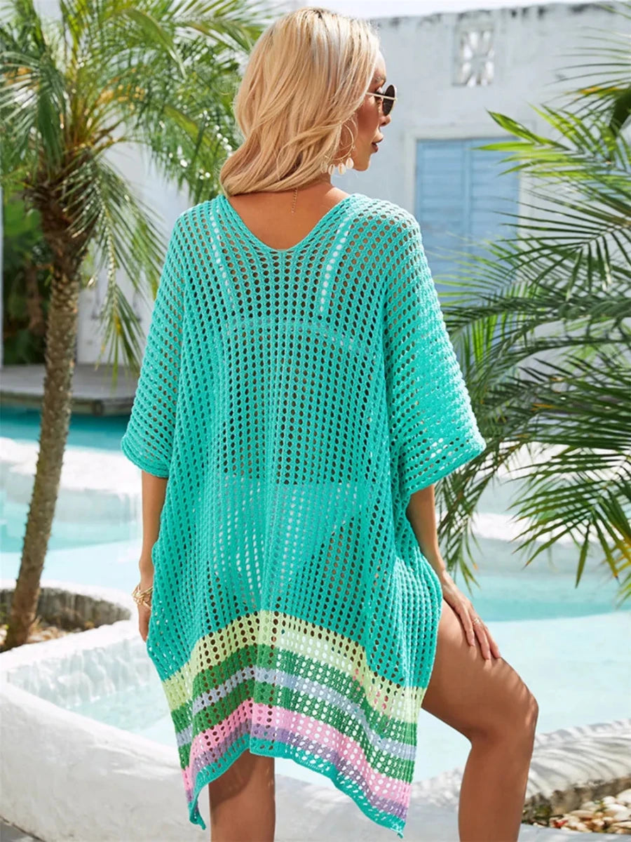 Weathered Mesh Tunic - Brick + Boho