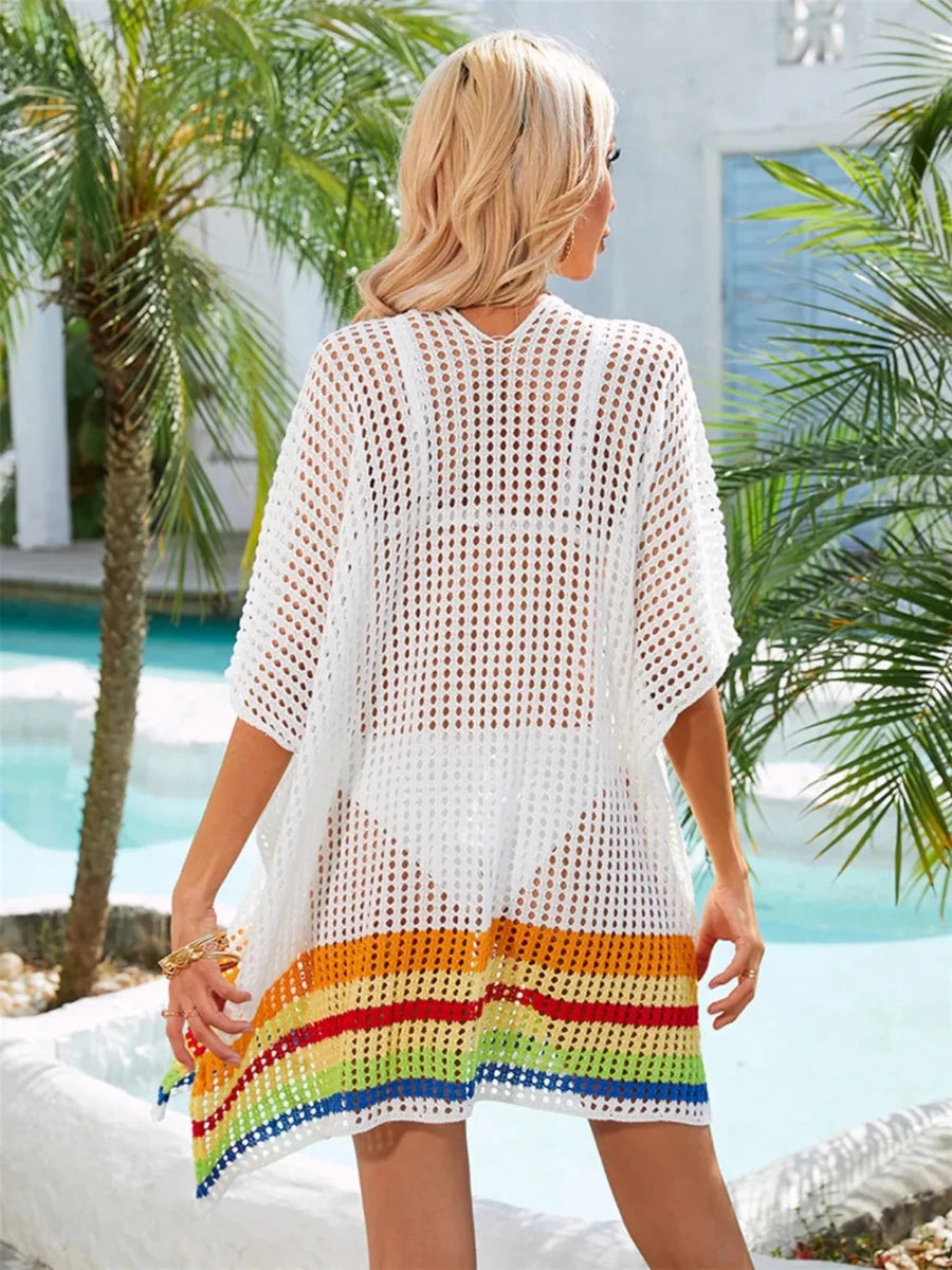 Weathered Mesh Tunic - Brick + Boho