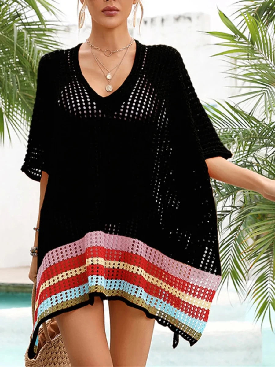 Weathered Mesh Tunic - Brick + Boho