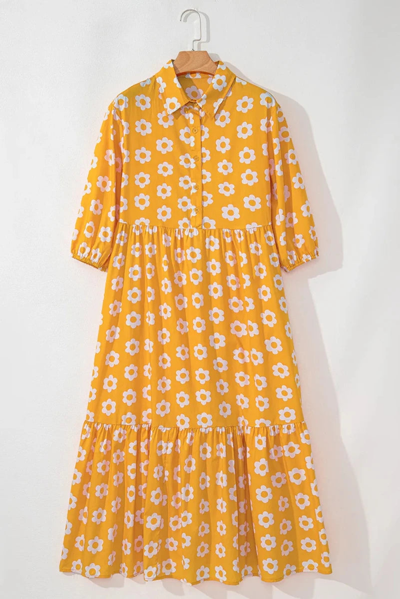 Wild Child Collar Quarter Sleeve - Brick + Boho