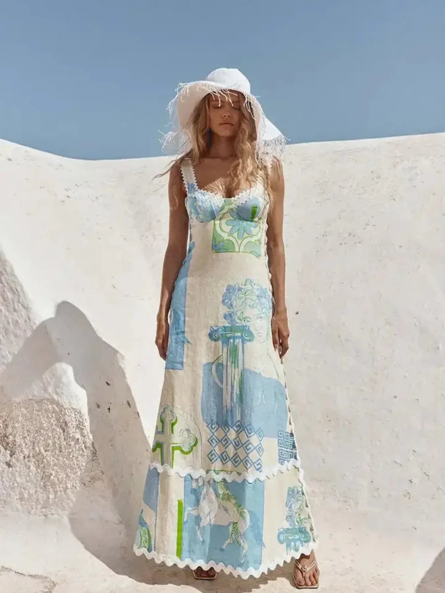 Wild Spirit Fringe Maxi - Brick + Boho