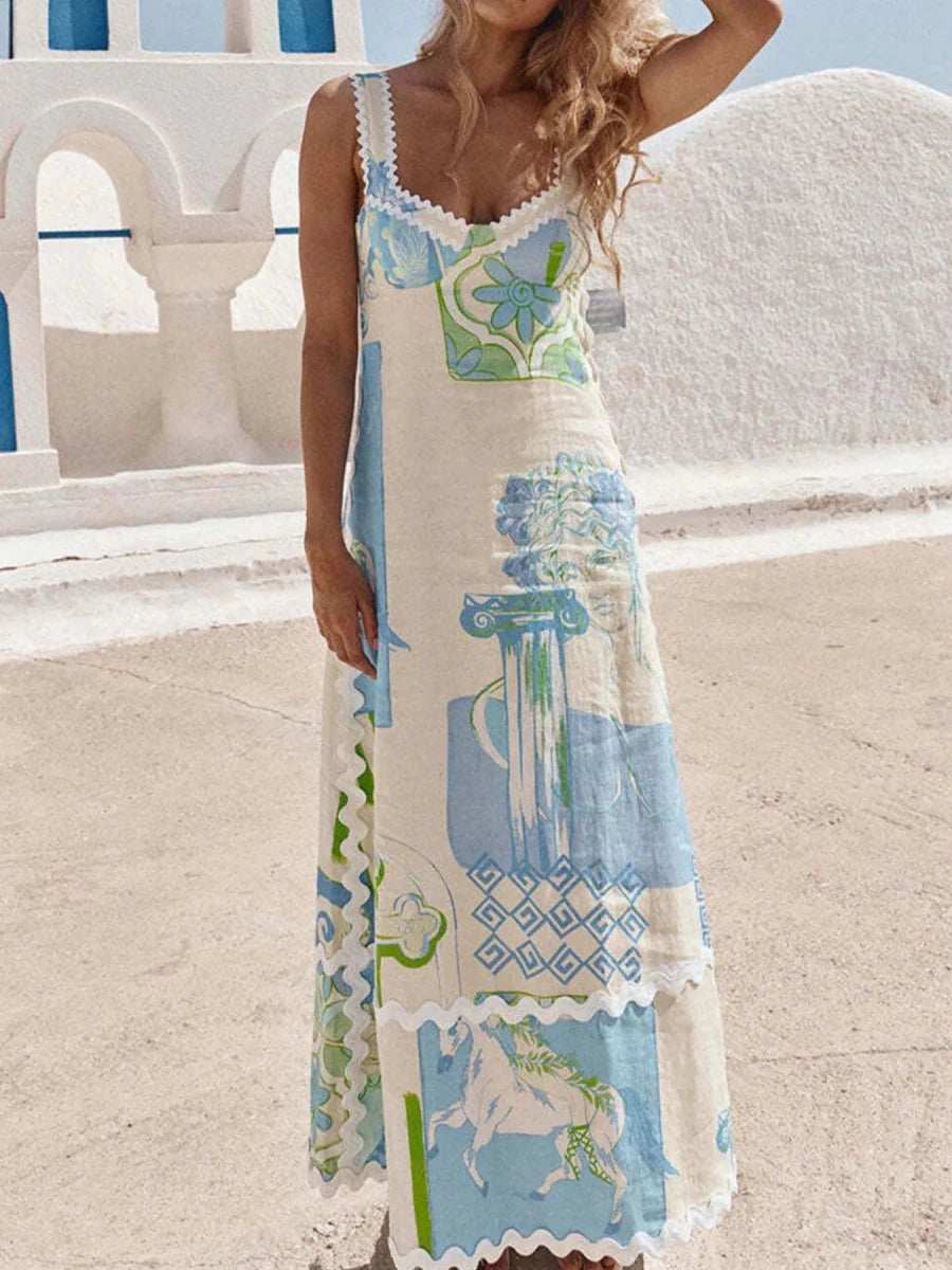 Wild Spirit Fringe Maxi - Brick + Boho
