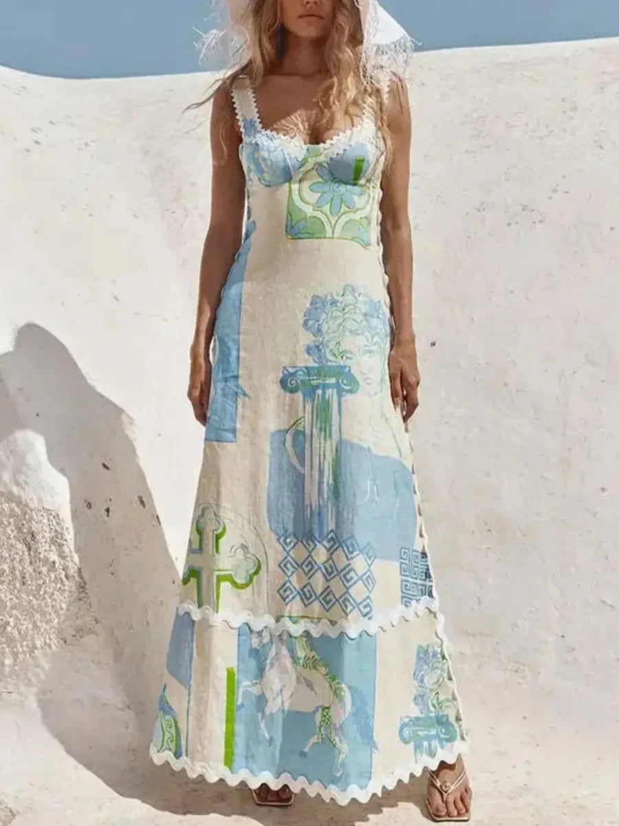 Wild Spirit Fringe Maxi - Brick + Boho