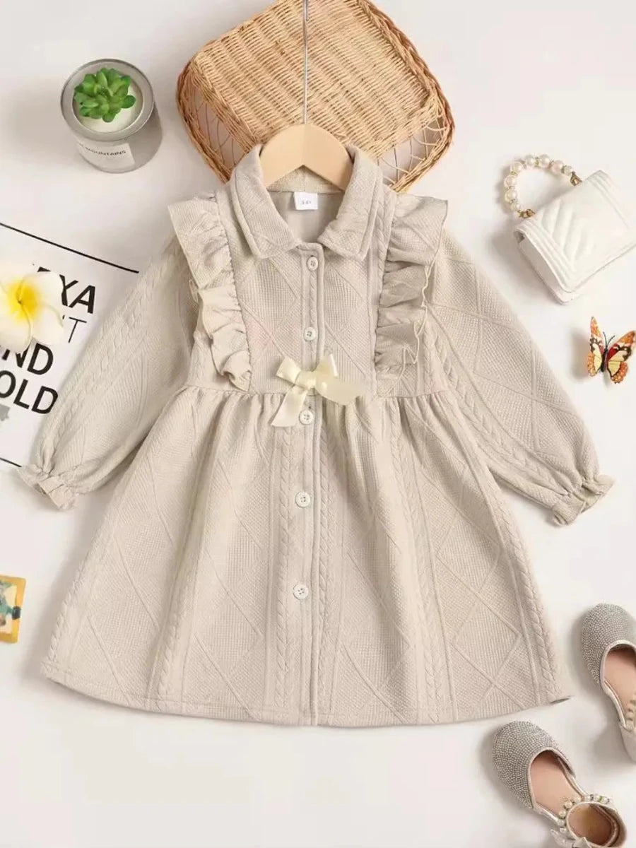 Wonder Bow Dress - Brick + Boho