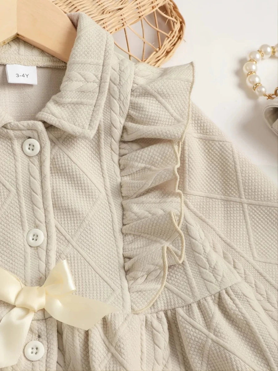 Wonder Bow Dress - Brick + Boho