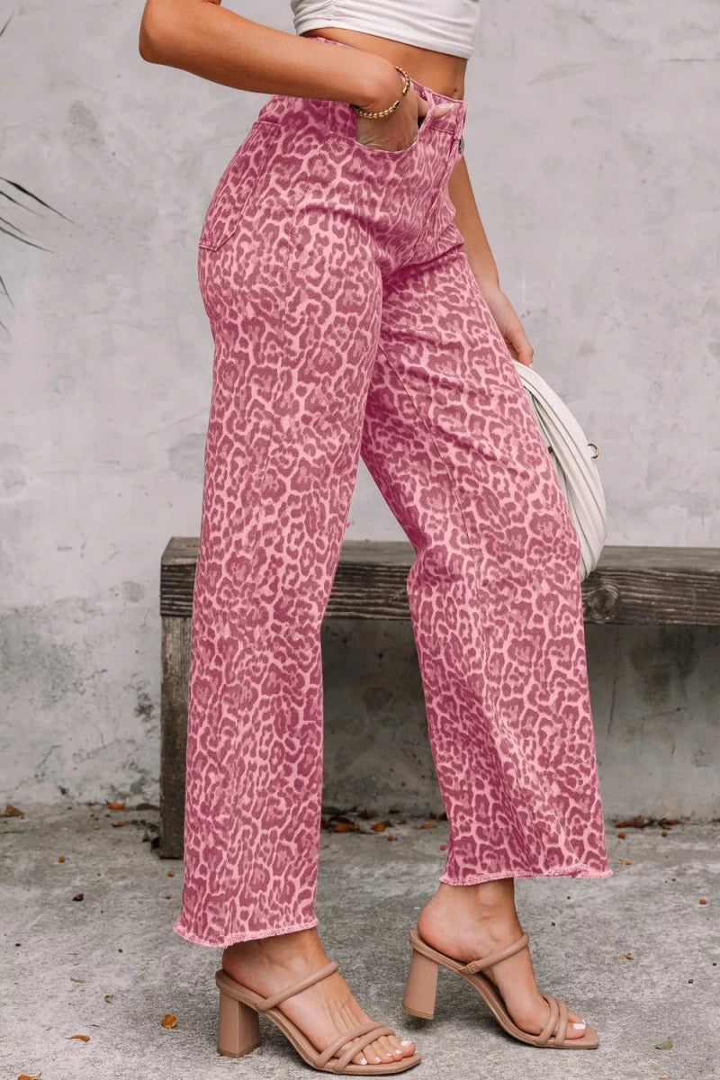 Young American Leopard Denim - Brick + Boho