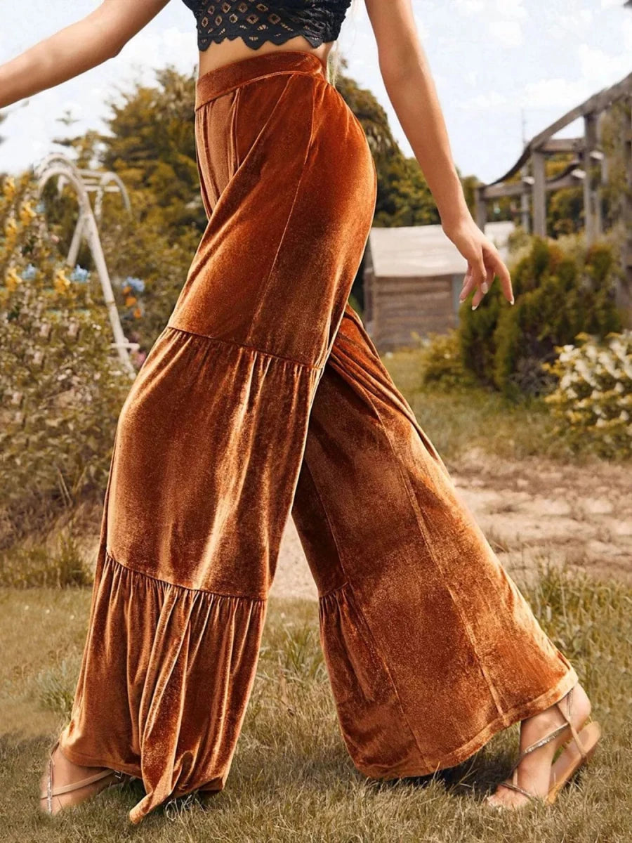 Zion Sunset Wide Palazzo - Brick + Boho