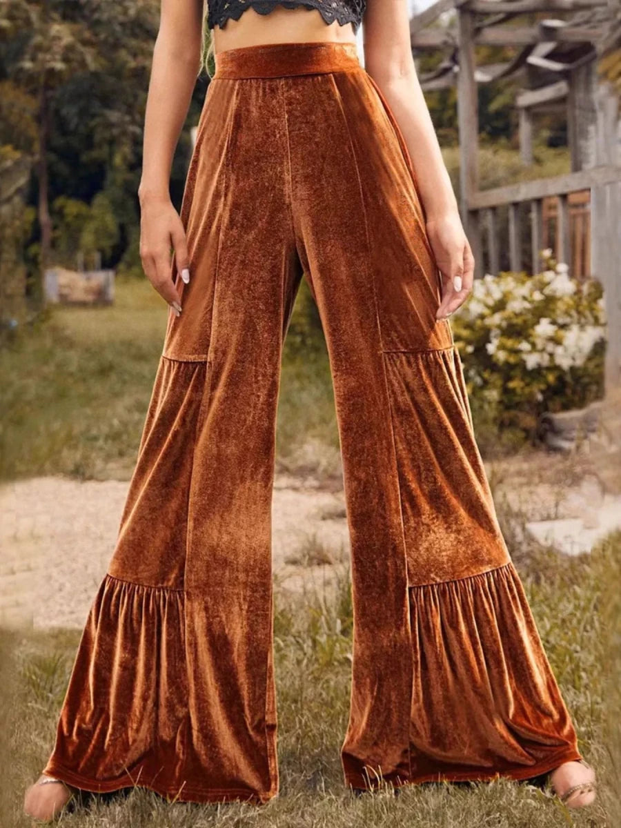 Zion Sunset Wide Palazzo - Brick + Boho