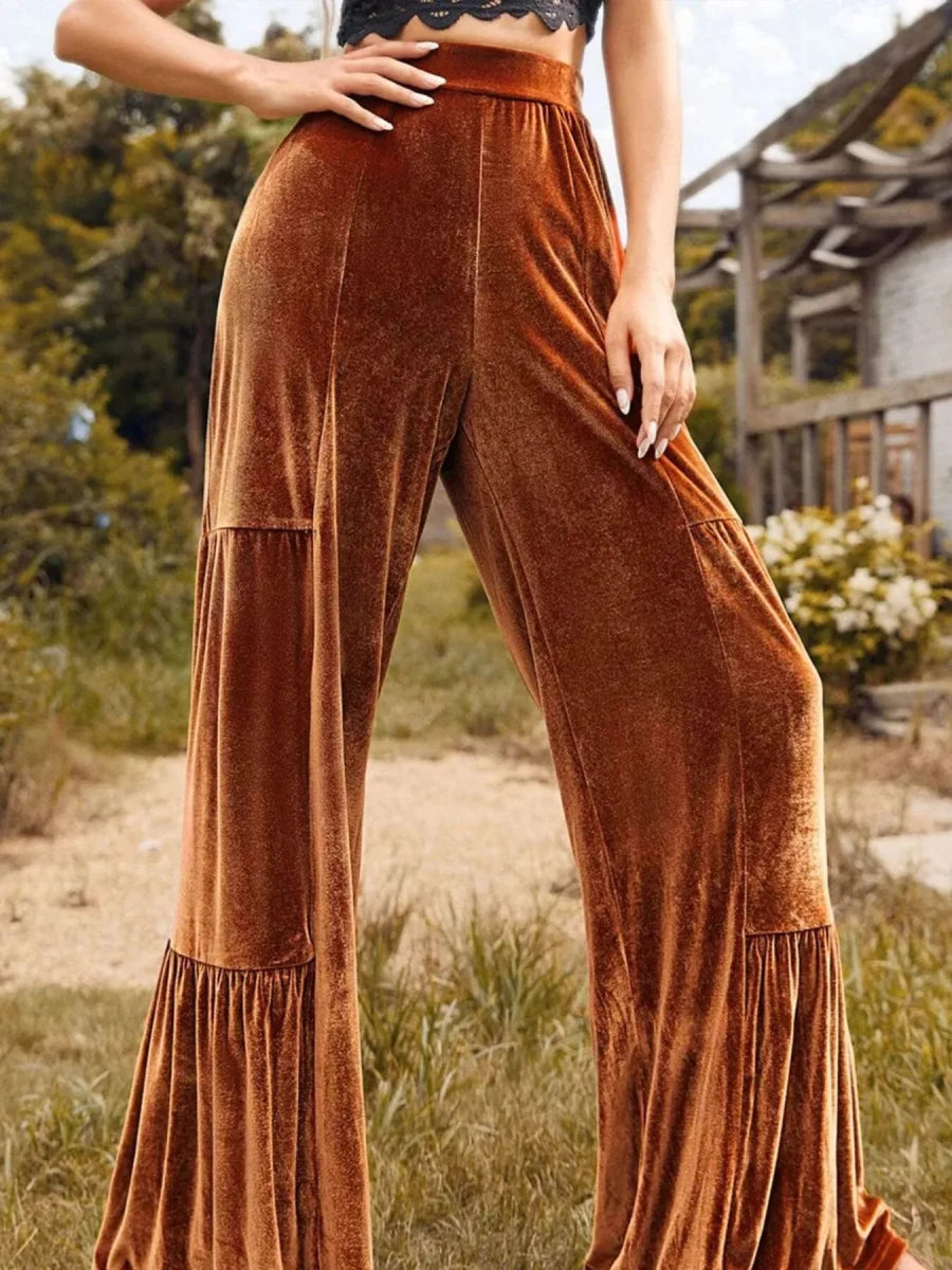 Zion Sunset Wide Palazzo - Brick + Boho